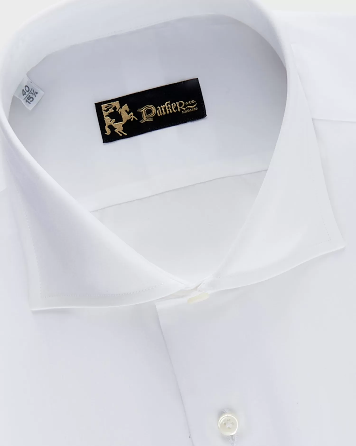 * White Cotton Poplin Shirt^ Business Shirts