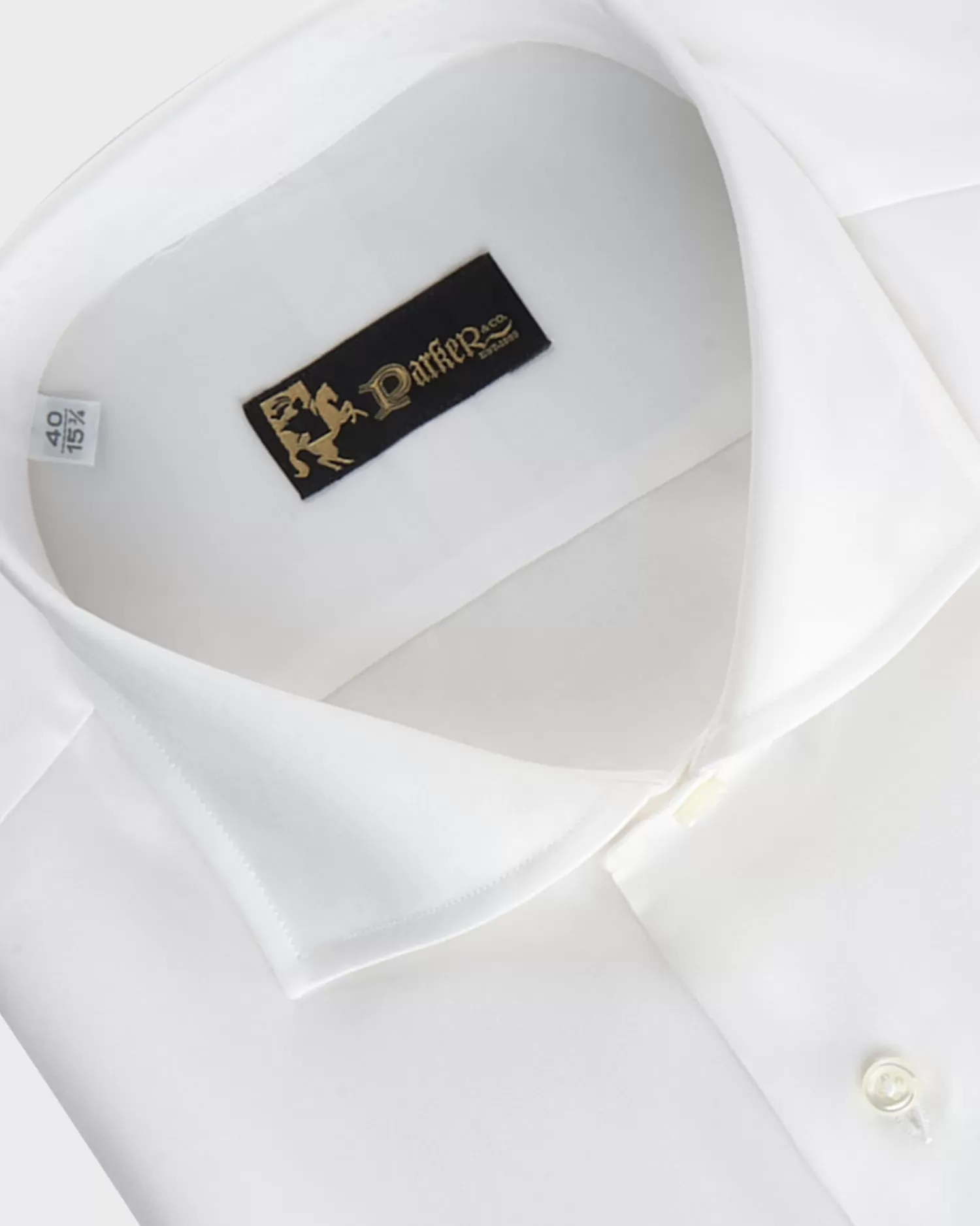 * White Cotton Poplin Shirt^ Business Shirts