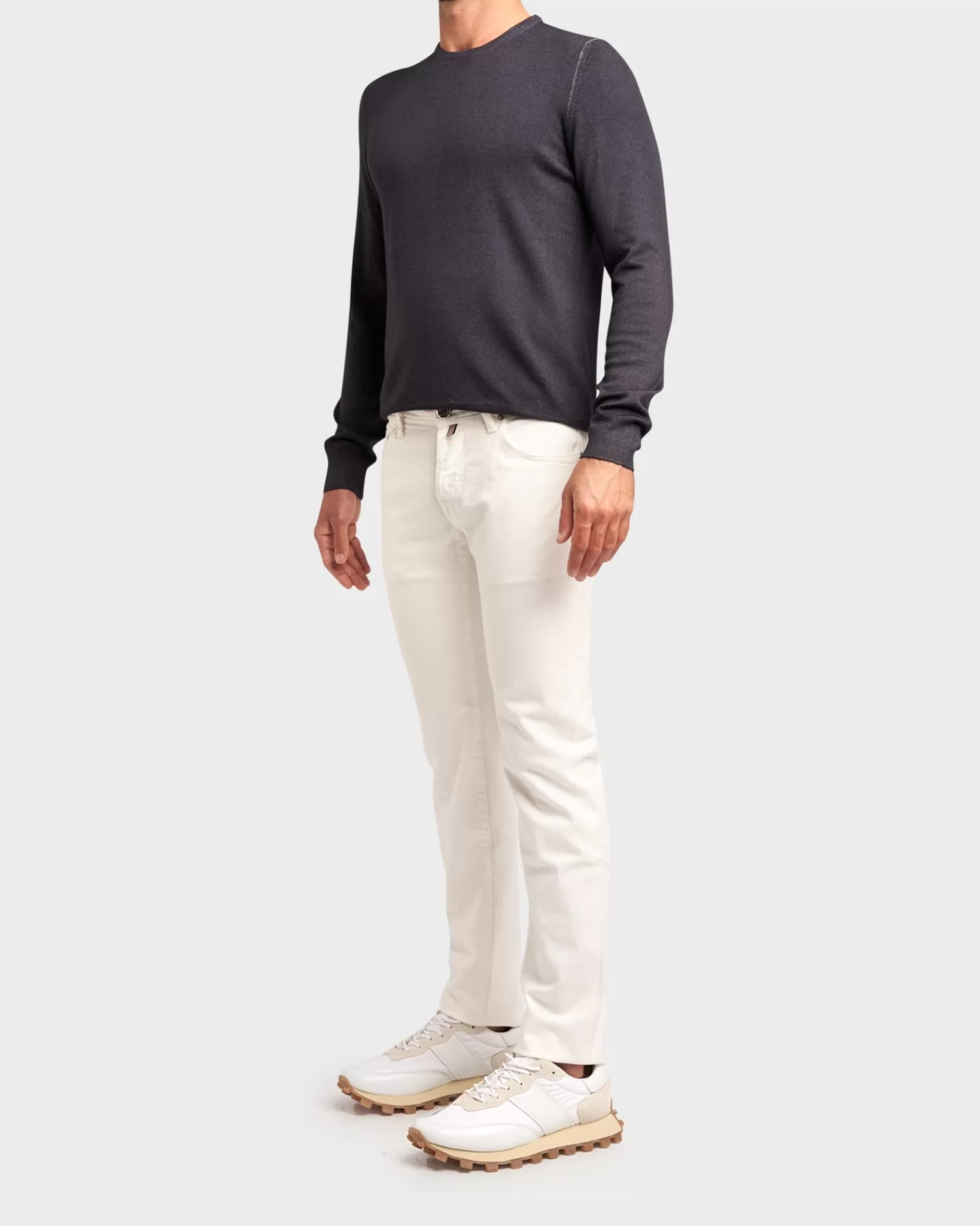 Jacob Cohen White Cotton Stretch Slim Fit Jeans^ Jeans