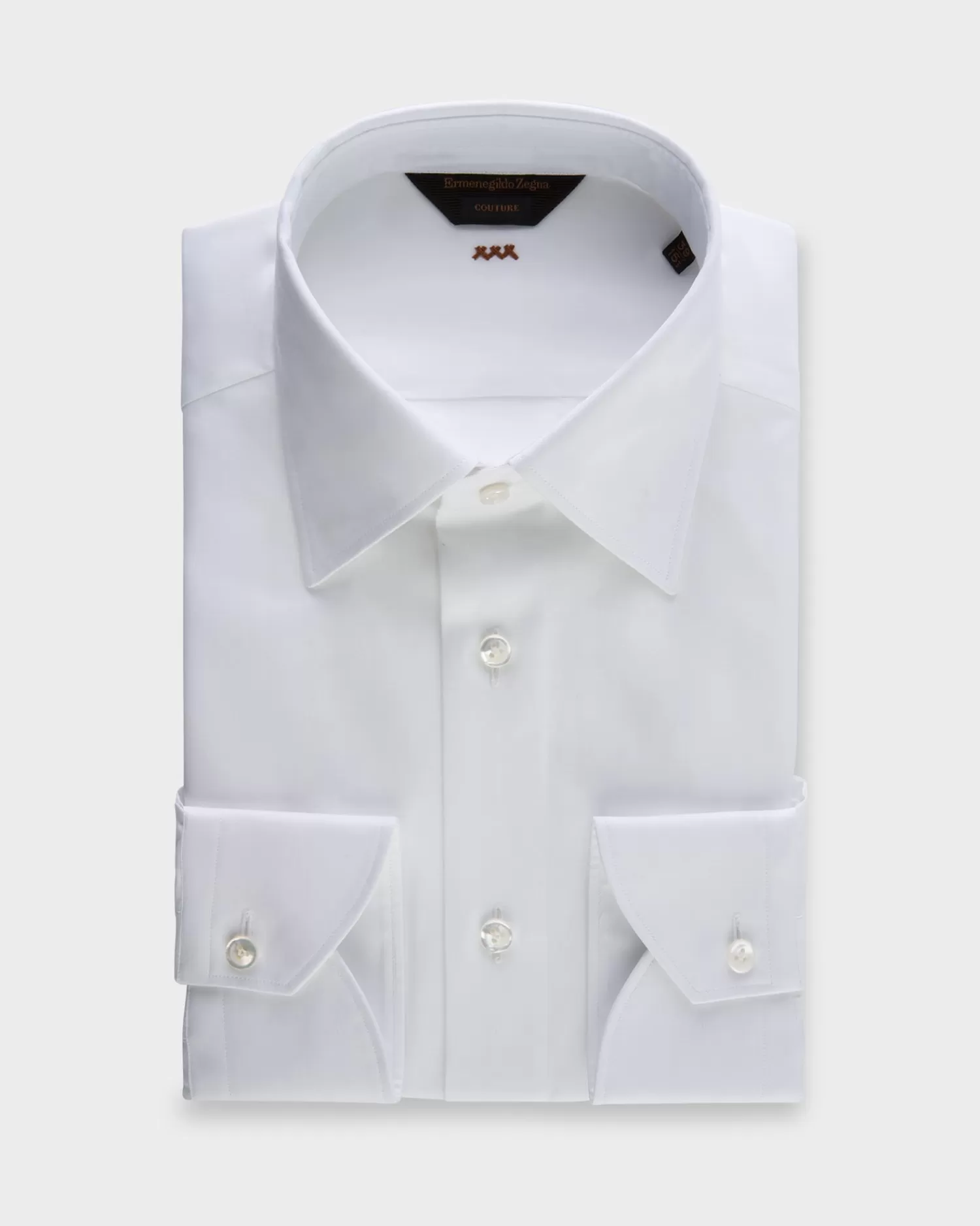 Ermenegildo Zegna White Couture Sea Island Cotton Shirt^ Business Shirts