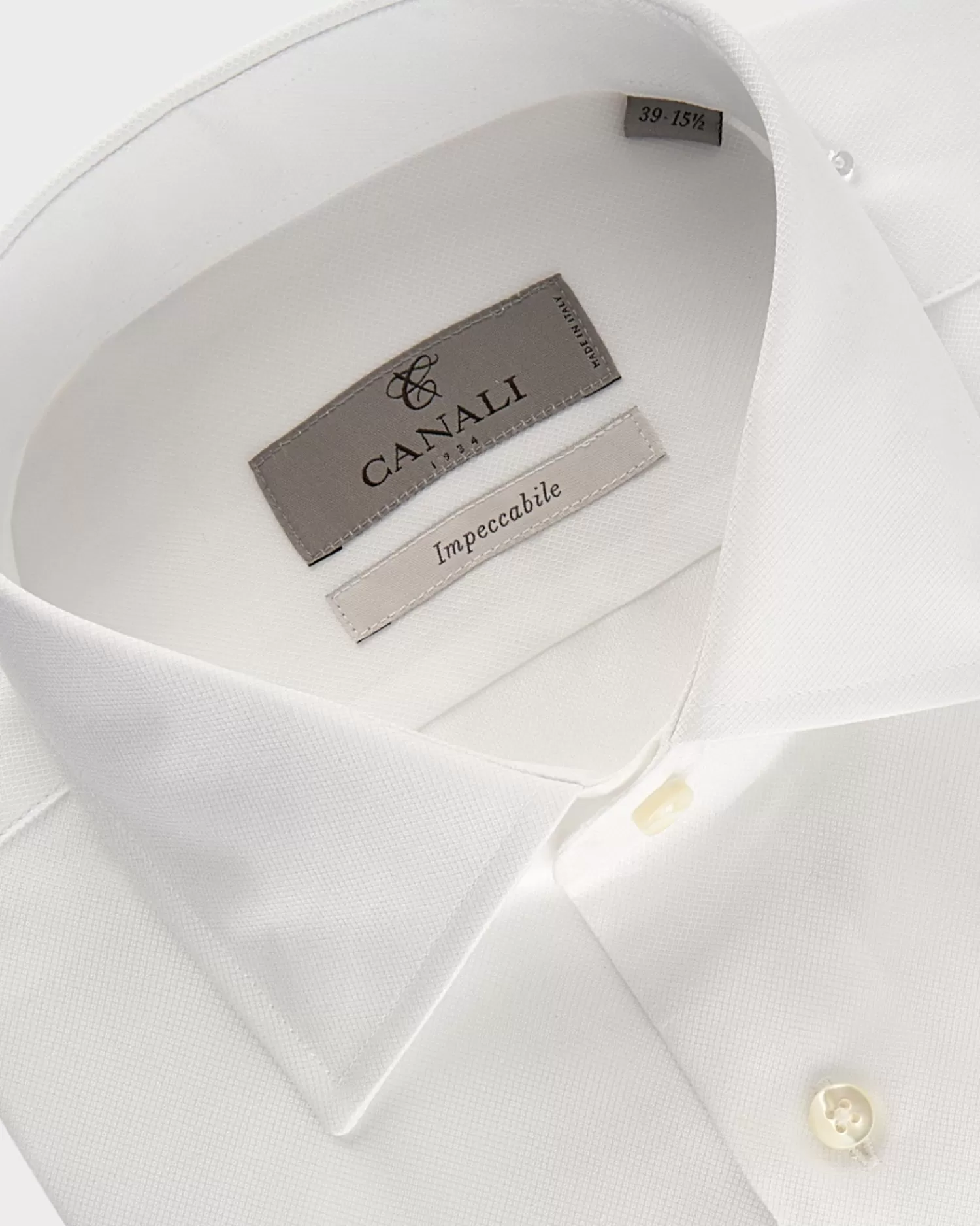 Canali White French Cuff Cotton Shirt^ Business Shirts