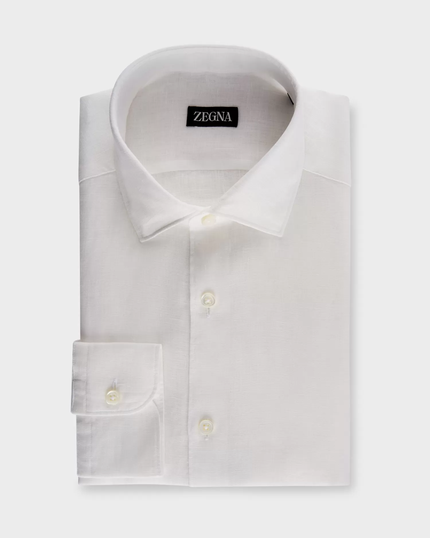 Zegna White Linen Shirt^ Casual Shirts