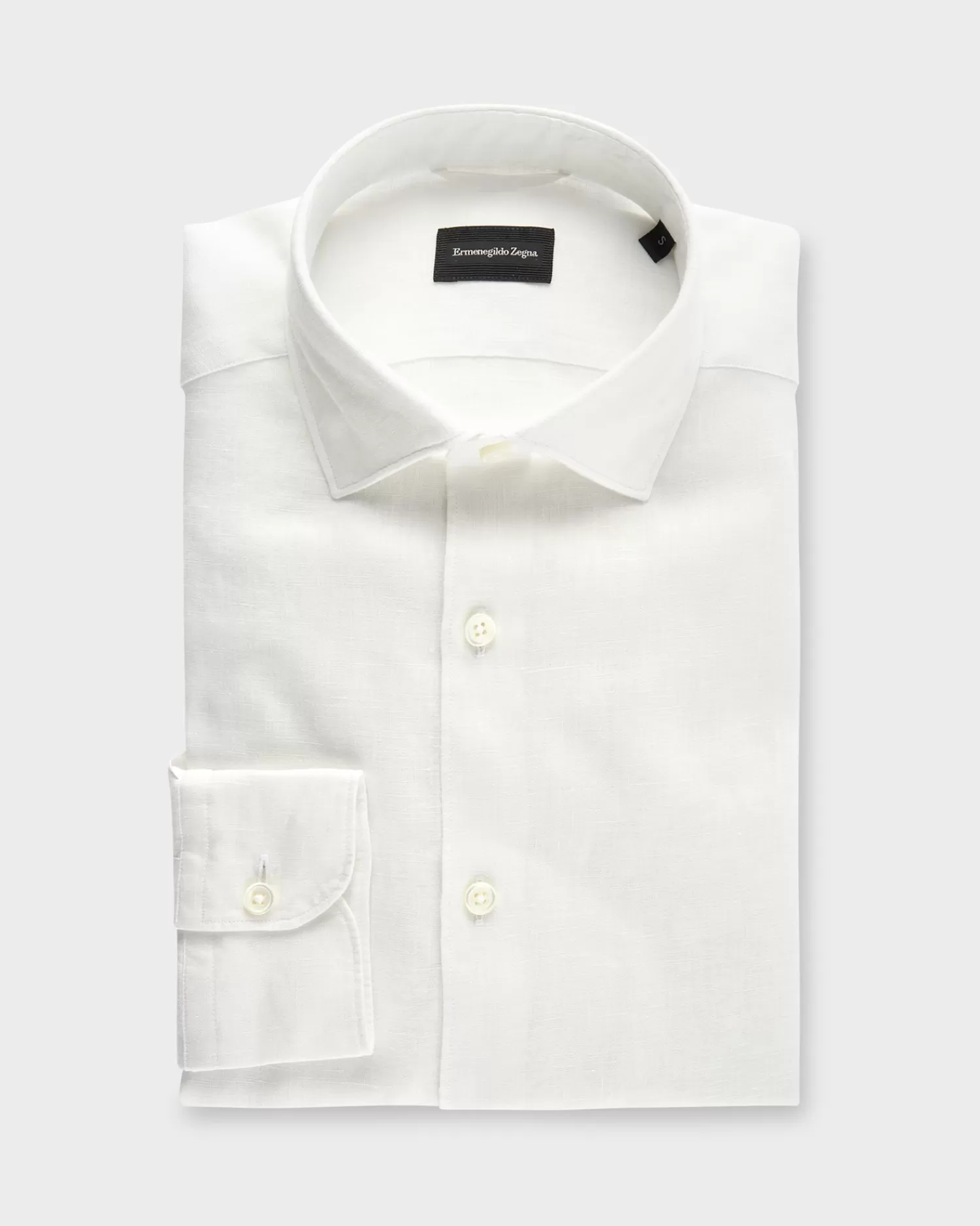 Ermenegildo Zegna White Linen Shirt^ Casual Shirts