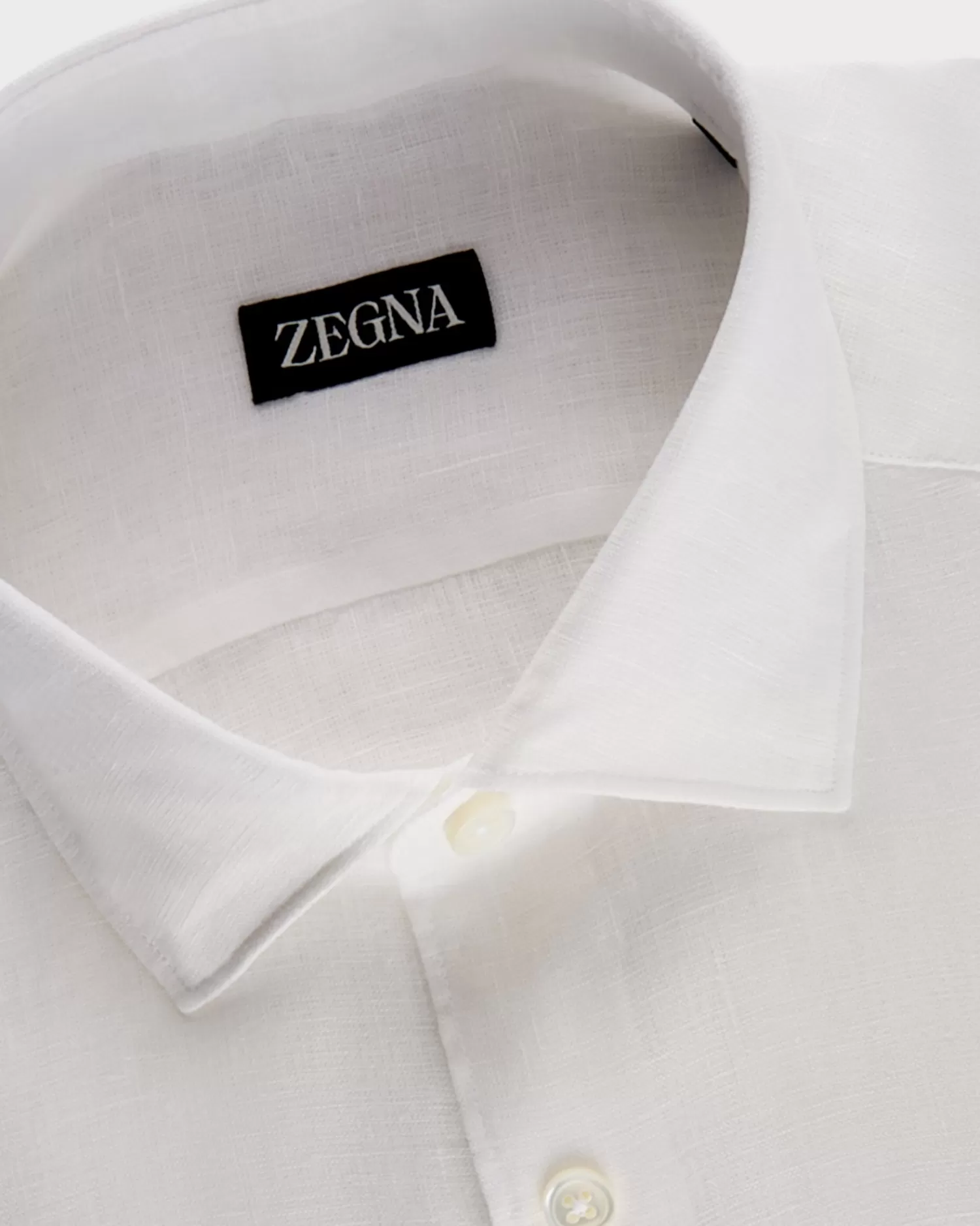 Zegna White Linen Shirt^ Casual Shirts