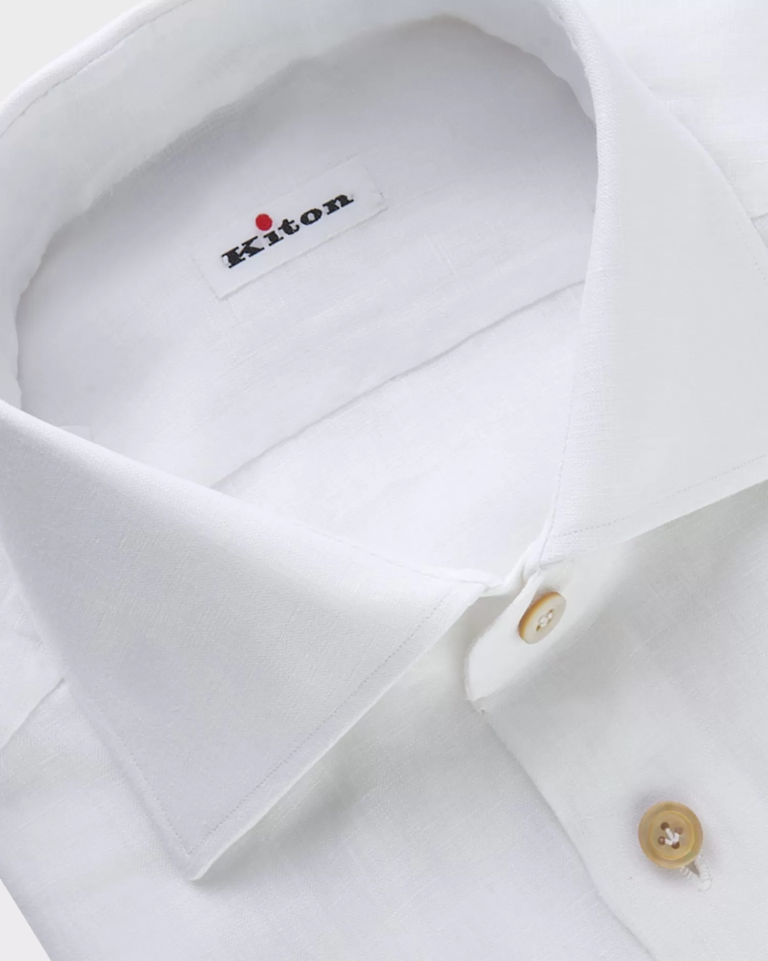 Kiton White Linen Shirt^ Casual Shirts