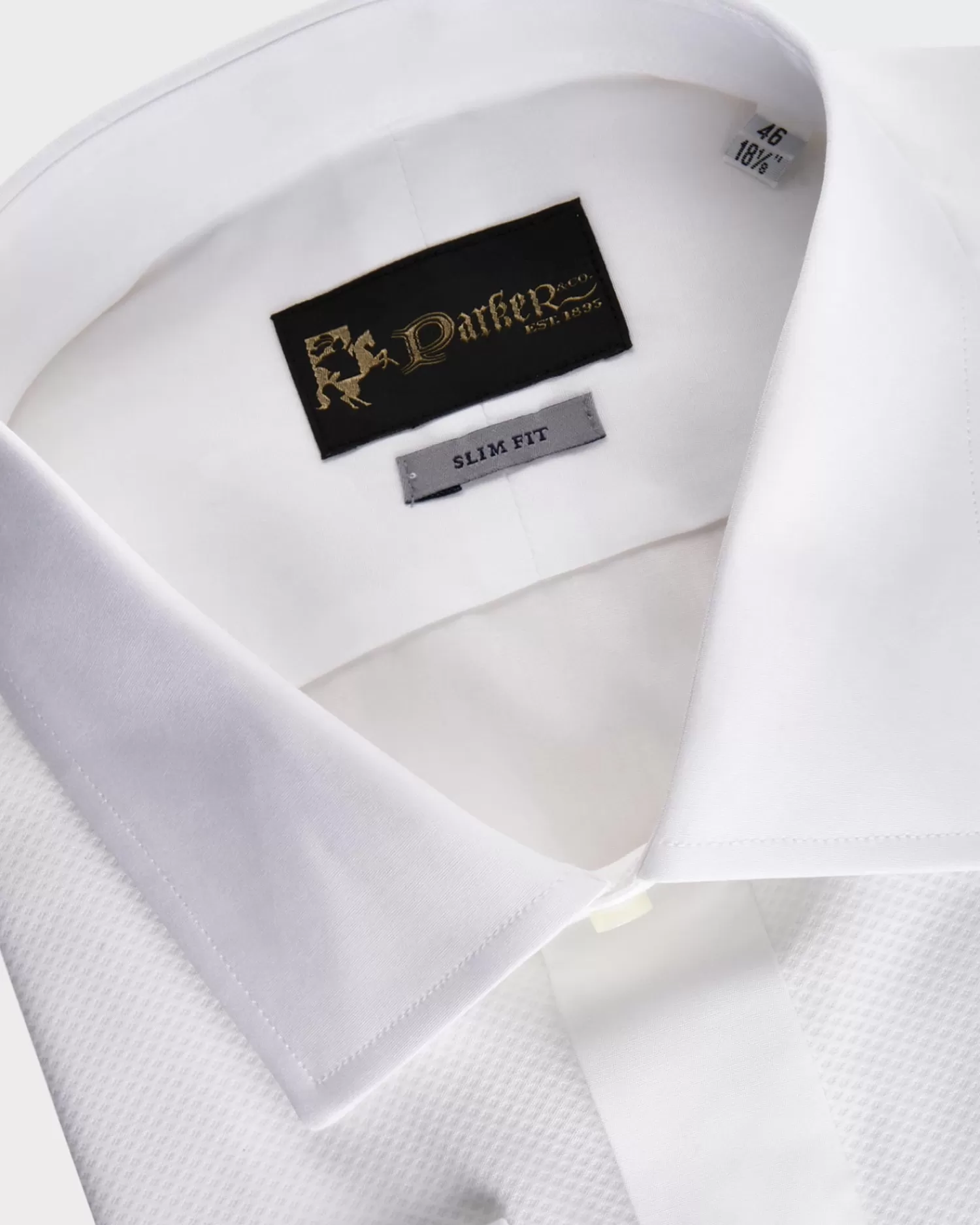 * White Marcella Bib Dinner Shirt^ Weddings