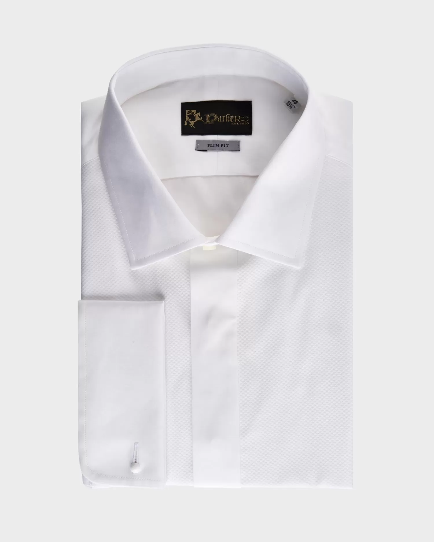 * White Marcella Bib Dinner Shirt^ Weddings