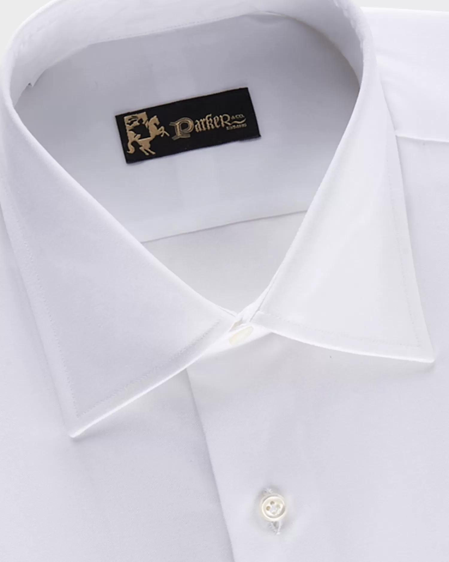 * White Microtexture Cotton Shirt^ Business Shirts