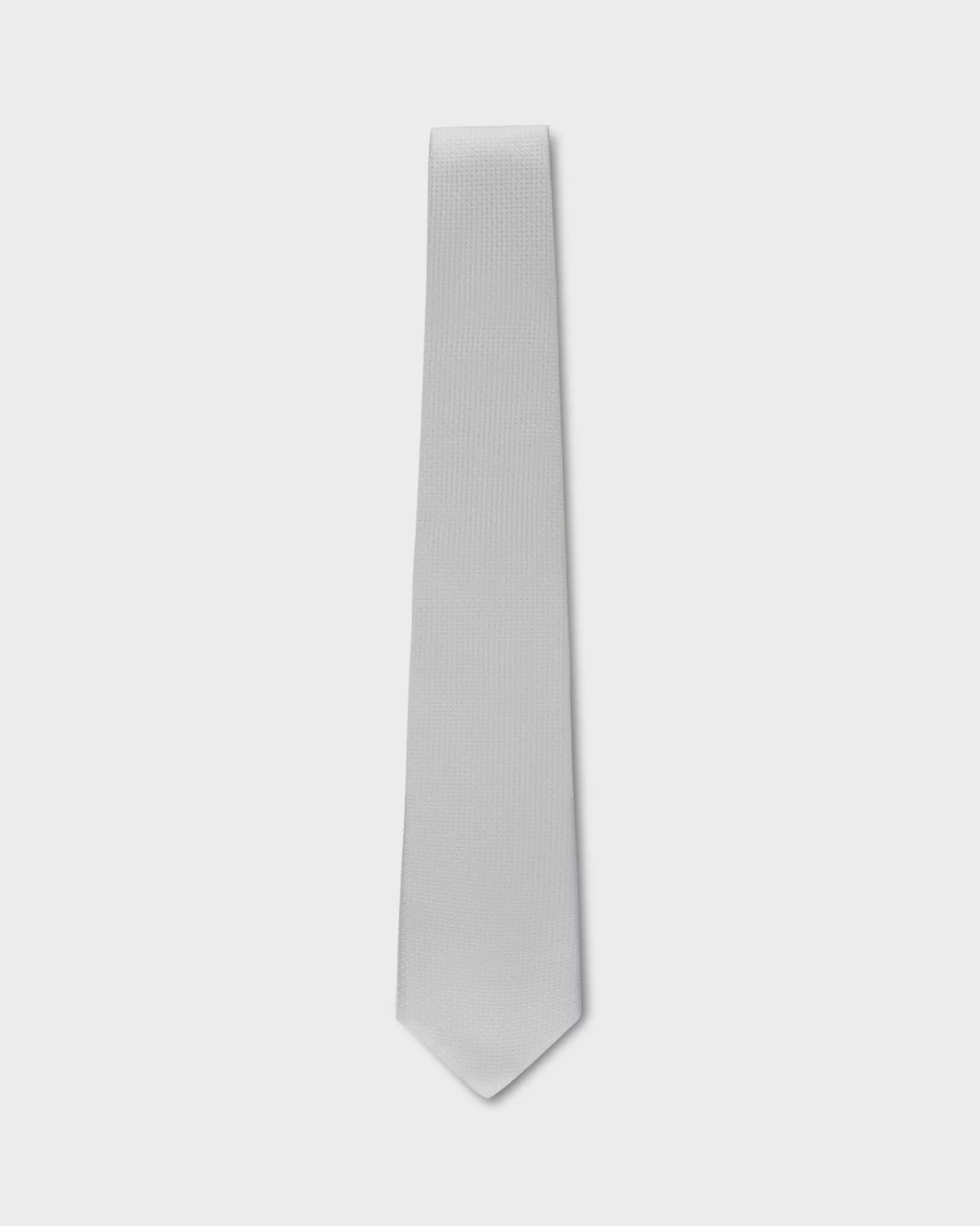 Altea White Microtexture Silk Tie^ Ties