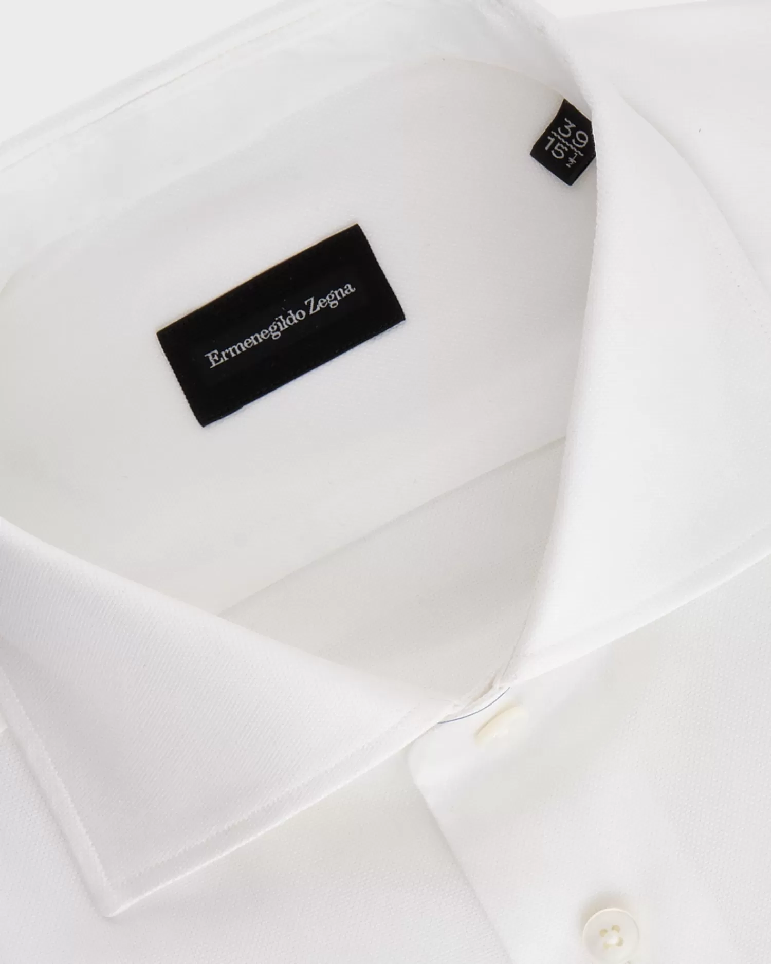 Ermenegildo Zegna White Milano French Cuff Shirt^ Business Shirts