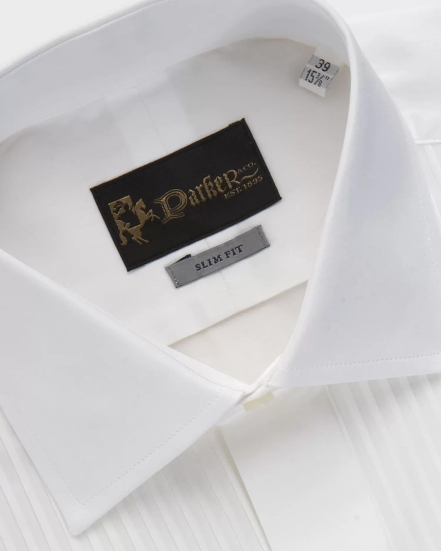 * White Pleated Dinner Shirt^ Evening Wear