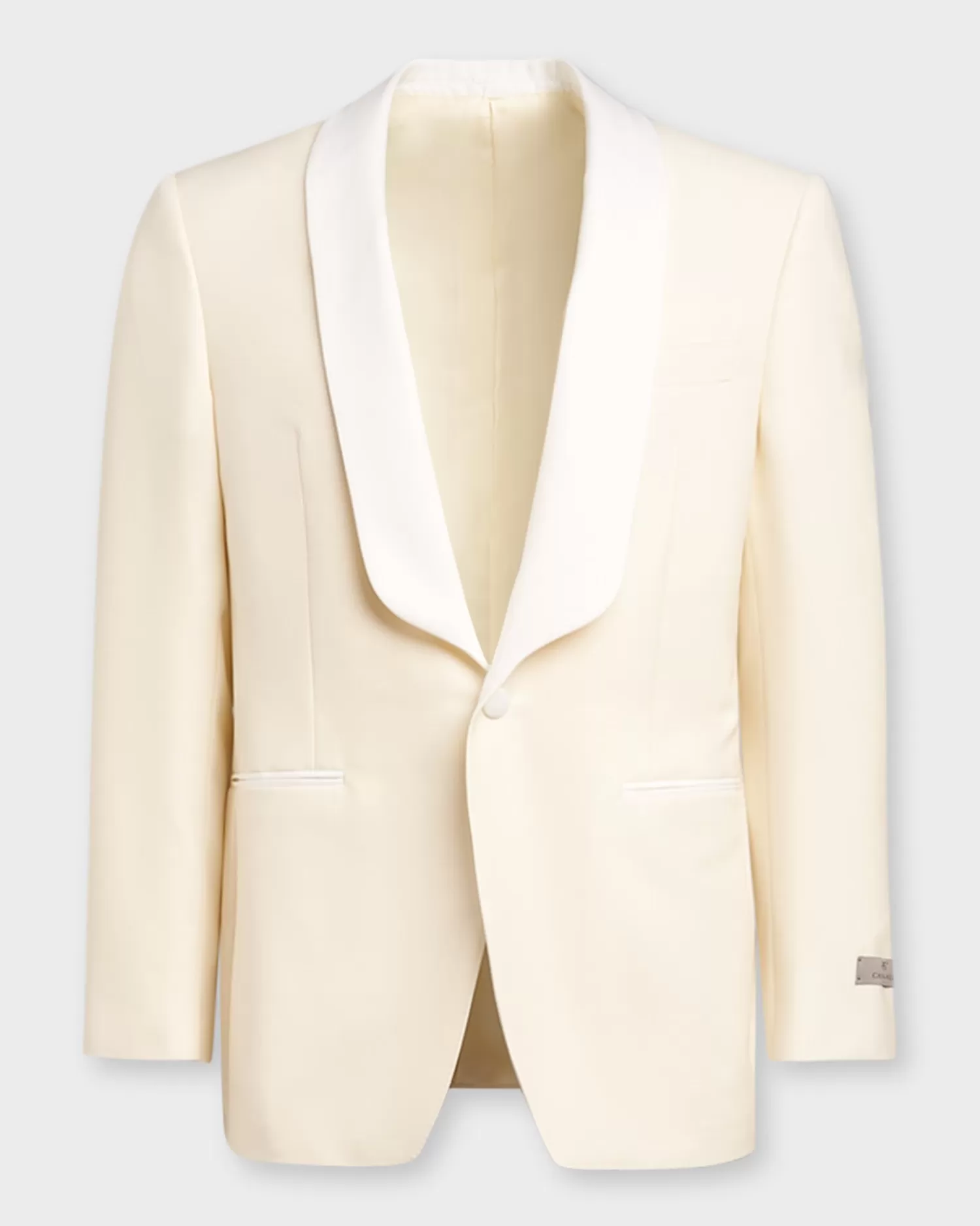 Canali White Pure Wool Shawl Lapel Dinner Jacket^ Evening Wear