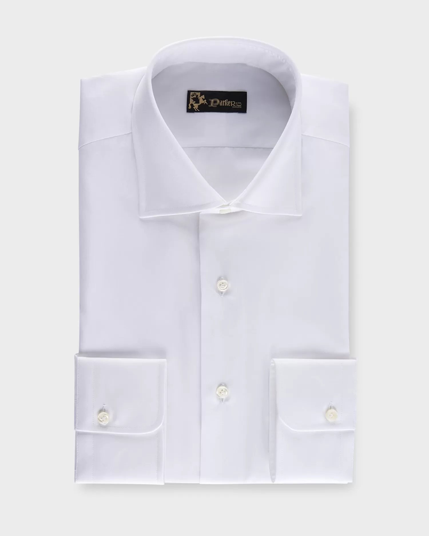 * White Tailored Cotton Shirt^ Business Shirts