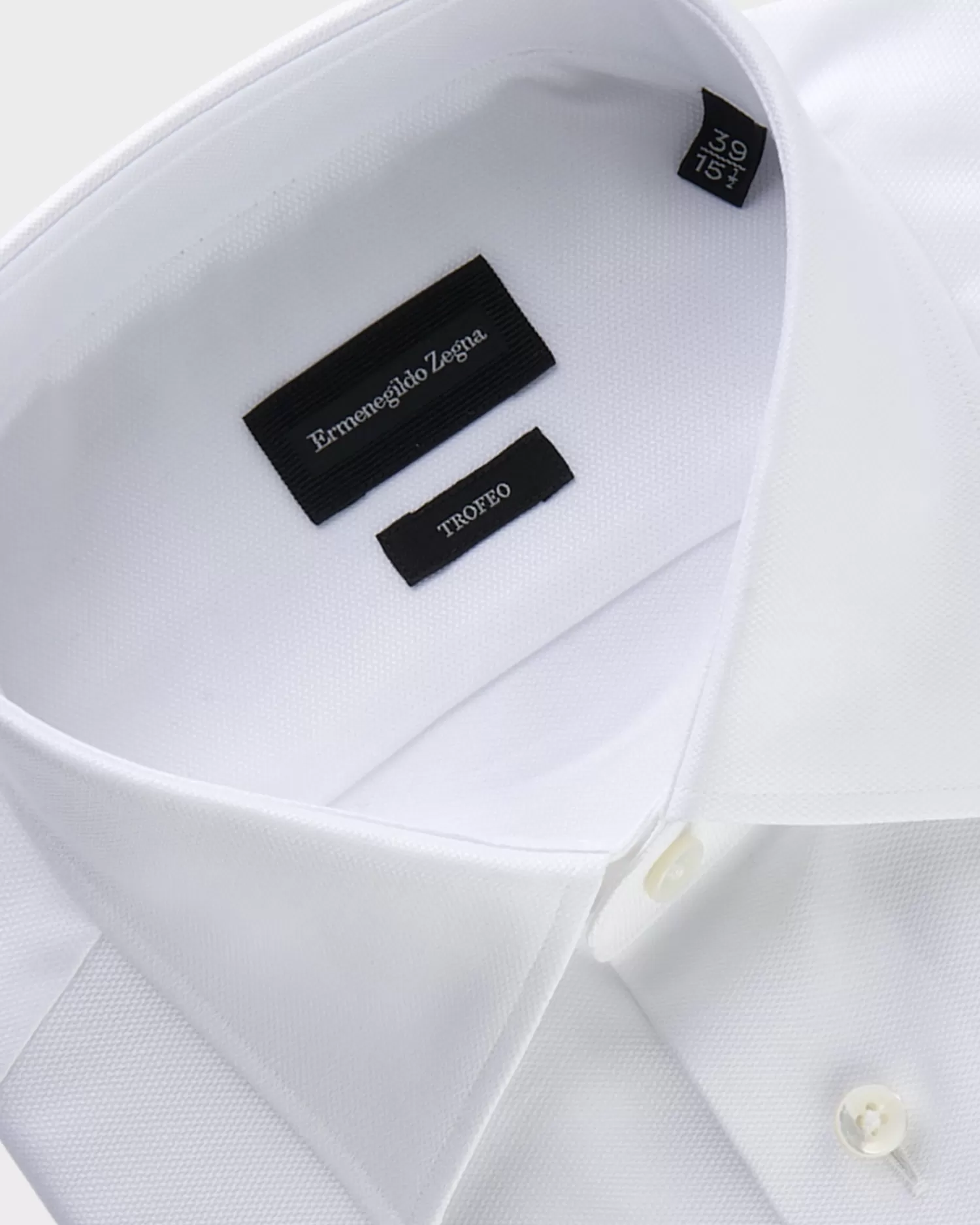 Ermenegildo Zegna White Trofeo Comfort Cotton Shirt^ Business Shirts