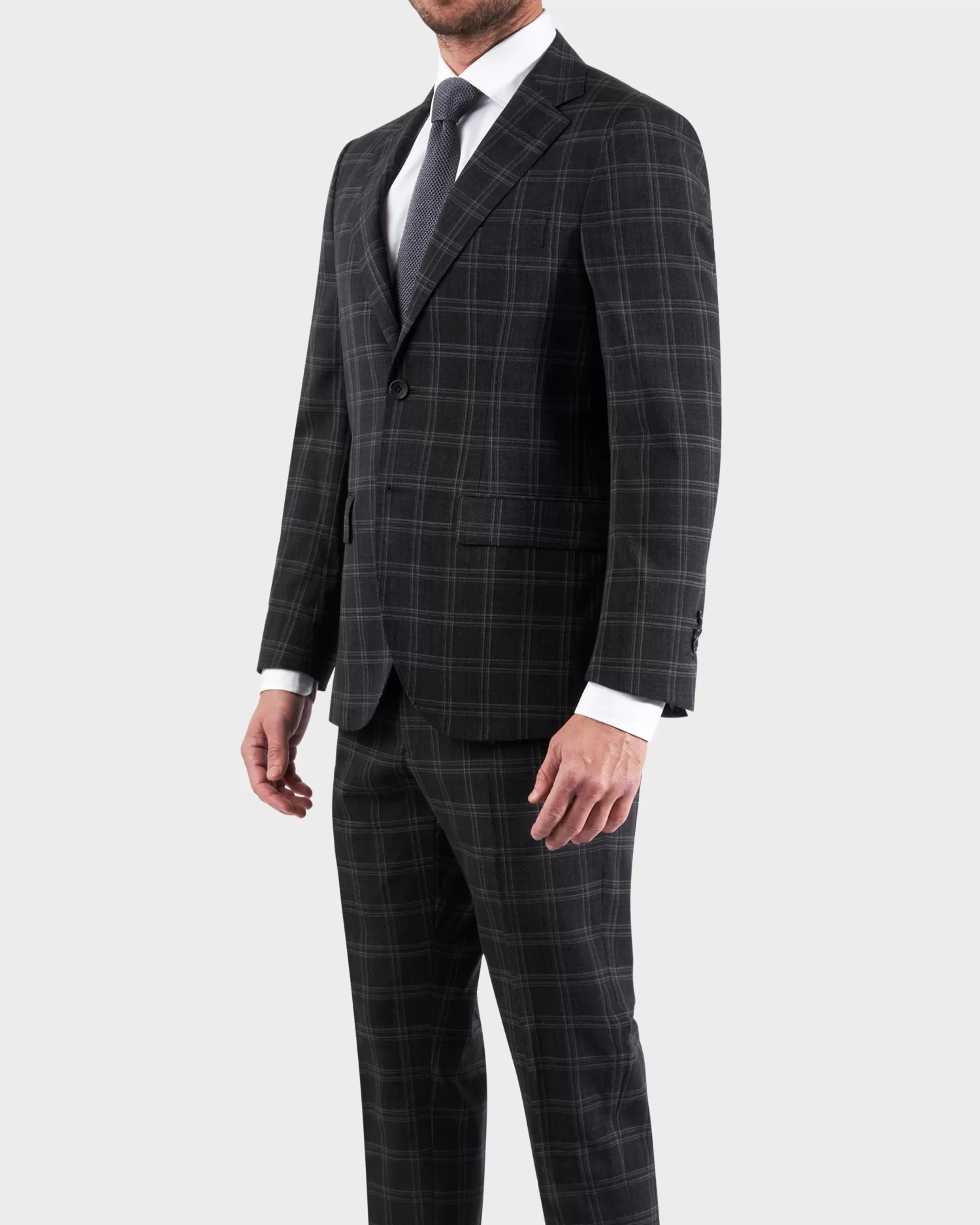 * Window Pane Check Super 150 Wool Suit^ Suiting